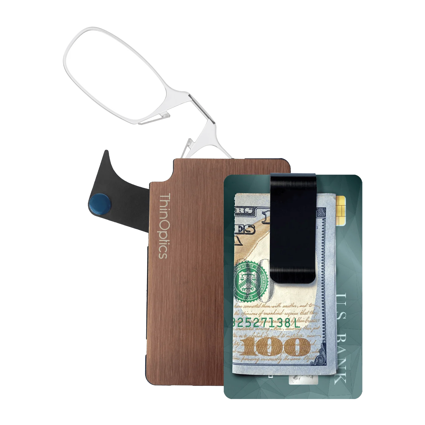 Readers + Rose Gold Denarnica za kartice - ThinOptics